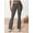 Gray, variant on Women's Flared High Waist Yoga Pants for Activewear and Everyday Comfort- Small, Olive Green