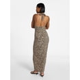 thumbnail image 4 of No Boundaries Halter Maxi Dress, Women's & Women's Plus Sizes XXS-4X, 4 of 4