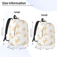 thumbnail image 4 of Rocae Wheat for Durable Canvas Backpack Leisure Large Bag Travel Rucksack Multi-function Backpack Medium, 4 of 8
