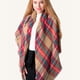 thumbnail image 5 of Bufanda de otoño invierno para mujer con borlas clásicas a cuadros de tartán cálido suave y grueso manta grande abrigo chal bufandas, 5 of 5