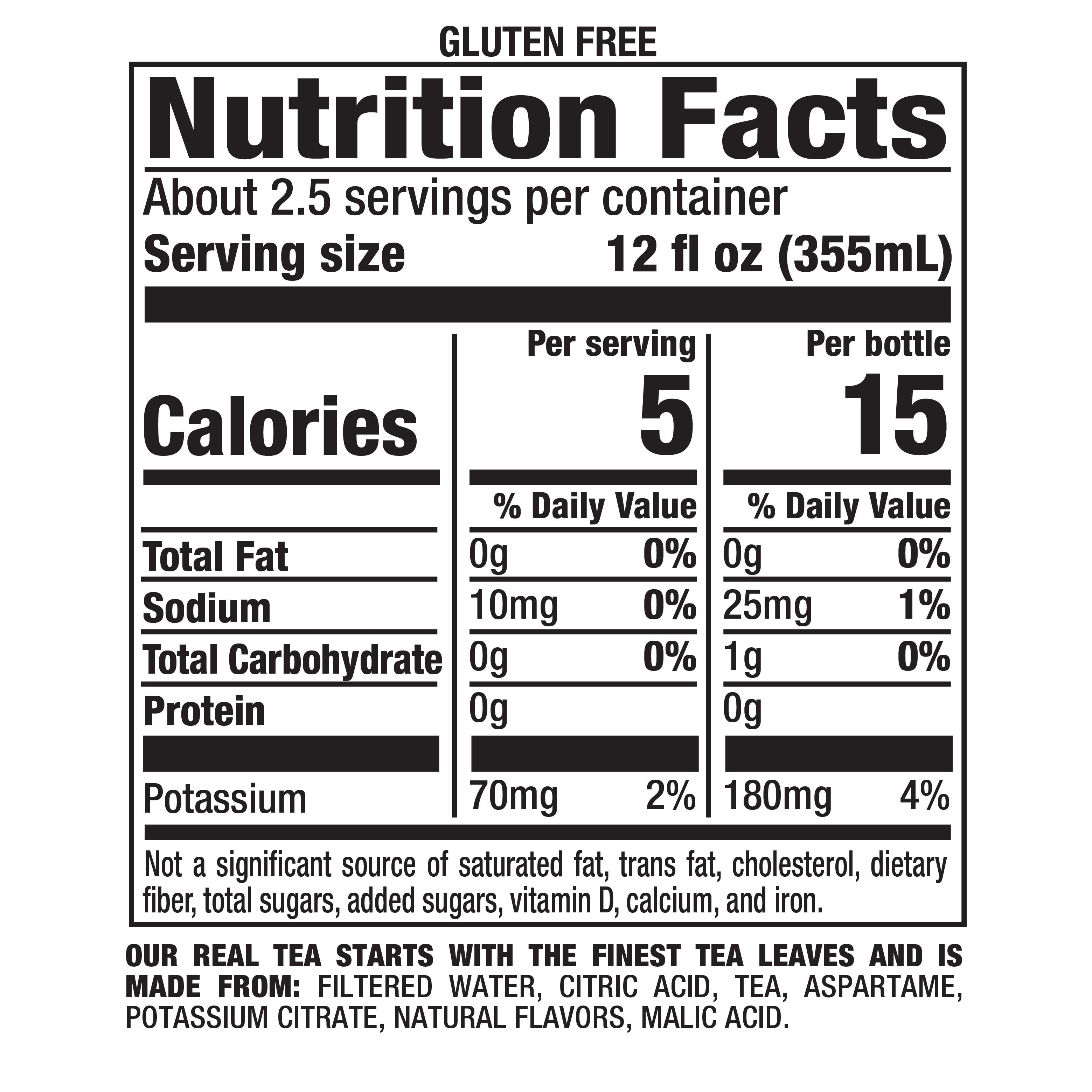 (3 pack) Snapple Zero Sugar Peach Tea, 32 fl oz bottle