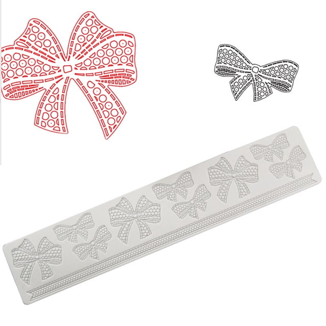 FLhrweasw Encaje Silicona Sugarcraft Mold Fondant Mat Pastelería Herramientas Pasteles (D)