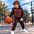 thumbnail image 3 of Quad Seven Boys Jogger Set 2 Piece Pullover Fleece Hoodie and Joggers Sweatpants for Boys, 3 of 7