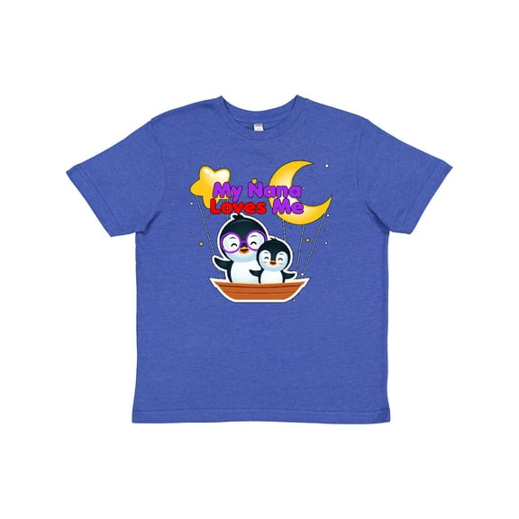 Inktastic My Nana Loves Me Penguin Youth T-Shirt