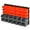 Red, variant on DURHAND Wall Mounted Storage Bin Rack Tool Organizer with 30 Bins Pegboard