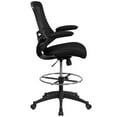 thumbnail image 2 of Scranton & Co Mid Back Mesh Drafting Chair in Black, 2 of 4