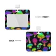 thumbnail image 2 of Zufioo Bright Mushrooms Print Work Badge Protective Case, Waterproof Lanyard, Badge Transparent Clip, Suitable for Induction Card Badge Swipe Credit Card, 2 of 7