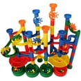 thumbnail image 4 of YOPTOP Ensemble de Piste en Marbre 112 Pcs - Jouets pour Enfants, Piste de Course en Marbre Éducative STIM, Blocs de Construction de sous-Verres Labyrinthe en Marbre, 4 of 5