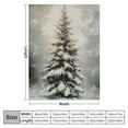 thumbnail image 4 of Pratyus Snowy Pine Tree Throw Blanket for Couch Outdoor All Seasons Comfort and Elegance 50x60in, 4 of 6