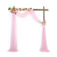 thumbnail image 1 of Guardoinrt 2pack/lot Artistic Style Arch Drape Fine Stitching Polyester For Wedding Decor Lint-free Reusable Pale Pink, 1 of 6