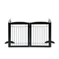 Pawland Extra Wide Freestanding Foldable Dog Gate, 4 Panels, 96"L