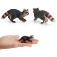 thumbnail image 6 of Ksopiavobs Realistic Raccoon Figurine Plastic Raccoon Family Set Wild Animal Figurine Set for Collection Science Educational Prop Desktop Decoration, Pack of 3, 6 of 7