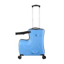 XIANERS Kids Luggage, Kids Ride-on Luggage with Spinner Wheels Suitcase, Kid's Ride-On Suitcase Help Your Child Relax, Carry On Trolley Luggage with Password Lock, 24"