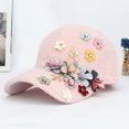 thumbnail image 6 of Baqcunre Clearance! Baseball Cap, Dropshipping Empty Top Sun Hat Female Summer Peaked Cap Casual Wild Knitted Flower Sun Hat, Womens Baseball Caps, Sun Hats for Women, 6 of 8