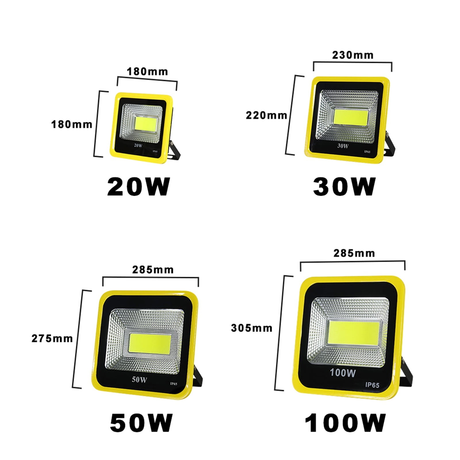 LED Flood Light 30W 50W 100W 150W 200W COB Floodlight IP65 Waterproof Ultra Brightness LED Spotlights Outside Lamp ,Power Saving