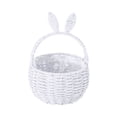 thumbnail image 1 of MKHSQHDG Today's Deals Easter with Handle Easter Rabbit Vine Weaving Picnic with Rabbit Ears Wicker Easter Egg Candy Suitable for Egg Party Easter, 1 of 5