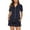 Navy Blue, variant on MAYFISH 100% Cotton Pajama Sets for Women Short Sleeve Sleepwear Button Down Pjs Summer 2 Piece Lounge Sets S-XXL(Navy Blue, Medium)