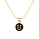 thumbnail image 1 of 26 Collar Inicial Forma Redonda 26 Alfabeto Cadena Collar A Z 26 Alfabeto Inicial Collares de Oro para Mujeres Niñas, 1 of 2