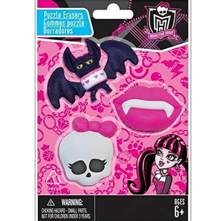 Monster High Puzzle Erasers / Favors (3ct)