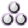 thumbnail image 1 of 3pcs HD Tempered Glass Camera Lens Case for  14 Pro/14 Pro Max (Purple), 1 of 9