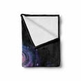 thumbnail image 2 of Galaxy Soft Flannel Fleece Blanket, Celestial Dust Votex Spiral Galaxy Nebula Fantasy Spark Plasma Stars Planet Print, Cozy Plush for Indoor and Outdoor Use, 70" x 90", Black Purple, by Ambesonne, 2 of 6