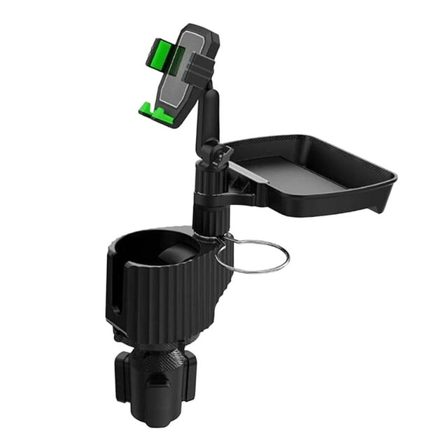 jinwen Generic Car Cup Holder Expander Adapter Food Table Tray for Coffee Cups Green