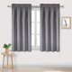 thumbnail image 1 of Dwcn Cortinas Opacas Con Aislamiento Térmico, Ahorro De Energía, Cortinas Para Dormitorio Y Cocina, Tratamientos Para Ventanas De 38 X 45 Pulgadas, Juego De 2 Cortinas Grises Con Bolsillo Para Barra, 1 of 1