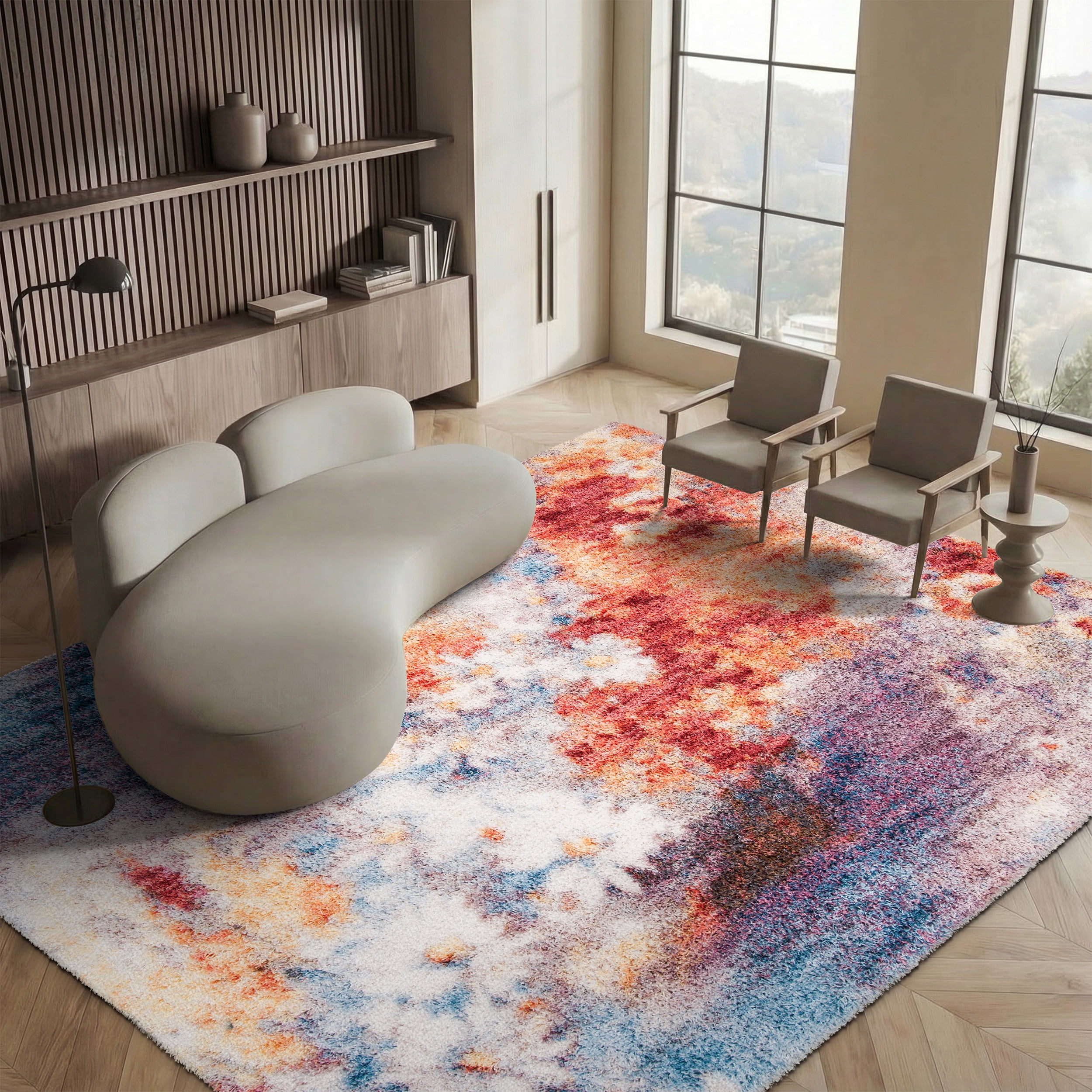 Safavieh Gypsy Ulric Abstract Area Rug, Rust/Ivory, 4' x 6'