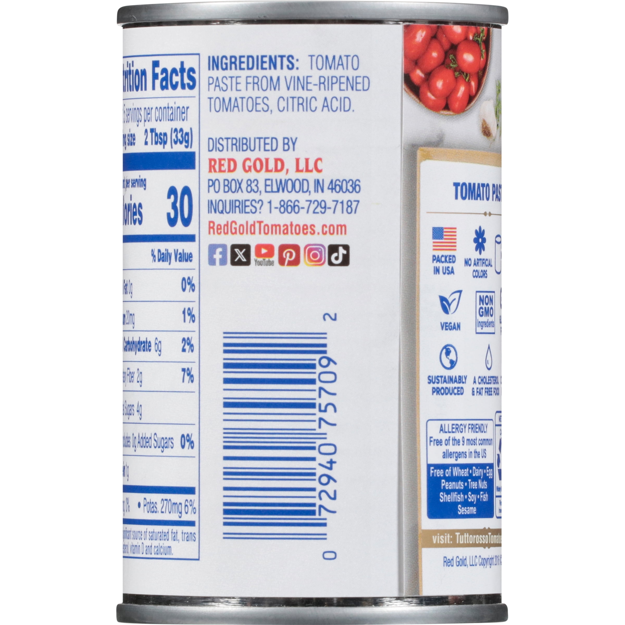 (9 pack) Tuttorosso Tomato Paste, 6 oz Can