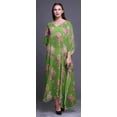 thumbnail image 2 of Bimba Floral Long Caftan Maxi Dress Beach Swimwear Cover up Womens Kaftan-S-L, 2 of 5