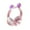 Pink, variant on Cat-Ear Wired Gaming Headphones, 50mm Drivers, Built-in Mic, 3.5mm Compatibility, Pink/Blue/Green Color Options