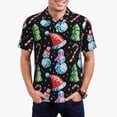 thumbnail image 1 of Fotbe Disco Mirror Ball Snowman Camiseta Polo de Golf para Hombre con Estampado – Camisa Deportiva Transpirable con Cuello Abotonado-3X-Large, 1 of 6