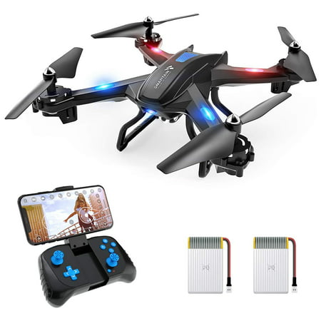 SNAPTAIN S5C WiFi FPV Drone with 720P HD Camera, Voice Control, Gesture Control RC Quadcopter for Beginners with Altitude Hold, Gravity Sensor, RTF One Key Take Off/Landing, Compatible w/V