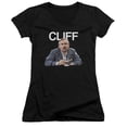thumbnail image 1 of Cheers Cliff Junior Women's V-Neck T-Shirt Black, 1 of 1