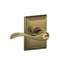 thumbnail image 2 of Schlage Lock Company F51AACC622ADD F51A Accent 622 ADD Addison Deco Rose Entry Door Lock Matte Black, 2 of 6