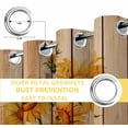 thumbnail image 4 of Fsddascl Sunflower Blackout Curtains for Bedroom/Living Room, Thermal Insulated Kitchen Curtains, Vintage Summer Botanical Wooden Farmhouse Grommet Darkening Window Treatment Drapes 52"x84"x2, 4 of 6