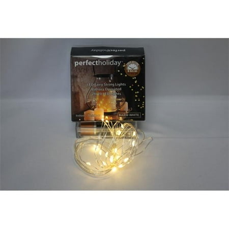 Tiger Battery - 20 LED Timer Copper String Light Battery Operated - Warm White