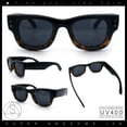thumbnail image 2 of Classic Square Sunglasses for Men Women UV400 Protection Retro Thick Fat Bevel Frame Black Tortoise Frame Black Lens, 2 of 7