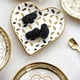 thumbnail image 3 of 2x Nordic Style Small Ceramic Dish Plate Moasic Pattern Delicate Jewelry Tray Kitchen Tableware Dish with Golden for Desset BLESIY platos de ceramica para cocina, 3 of 6
