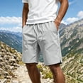 thumbnail image 2 of Hurxie Men's Athletic Running Shorts 7''/8'' with Zipper Pockets, Quick Dry Lightweight Gym Workout Basketball Shorts White,2XL, 2 of 7