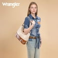 thumbnail image 3 of Wrangler Hobo Bags for Women Vegan Leather Top Handle Shoulder Purses and Handbags, Western Beige, 3 of 7