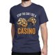 thumbnail image 5 of Camisetas para hombre y mujer, "Detén el coche, veo un casino, juego", algodón, manga corta, cuello redondo, regalo, 5 of 7