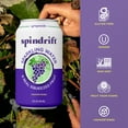 thumbnail image 6 of Spindrift Sparkling Water, Grapeade, Made with Real Squeezed Fruit, 12 fl oz, 8 Count, No Sugar Added, 14 Calories per Can, 6 of 7