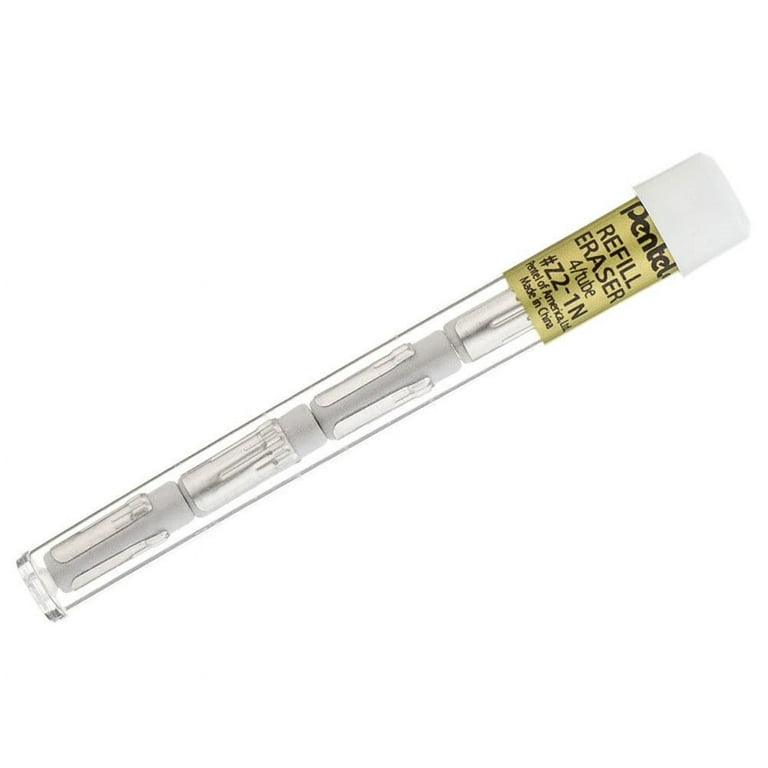 Pentel Pencil Eraser Refills, White, 8 Count, 2 Pack