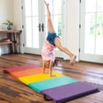 thumbnail image 7 of Kids Tumbling Mat, 5-Panel Thick Foldable Exercise Mat for Gymnastics Yoga Pilates, 7 of 7