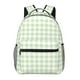 thumbnail image 1 of Disketp Green Checkboard Mochila Estampada para Hombre y Mujer – Mochila Ligera Clásica con Múltiples Bolsillos para Universidad, Trabajo y Viajes-One Size, 1 of 5