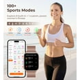 thumbnail image 4 of Iaret Smart Watch for Women, 1.83" HD Fitness Tracker with 4 Bands, Answer/Make Calls, Heart Rate/Sleep/SpO2/Step Tracking, 100+ Sport Modes, Android, 4 of 7