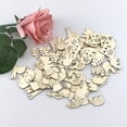 thumbnail image 2 of ziyahi 200x Animal Flower Leaf Pattern Multi-function DIY Pendant Handmade Practical Home Decoration Scrapbooking Craft Wooden Ornament, 2 of 7