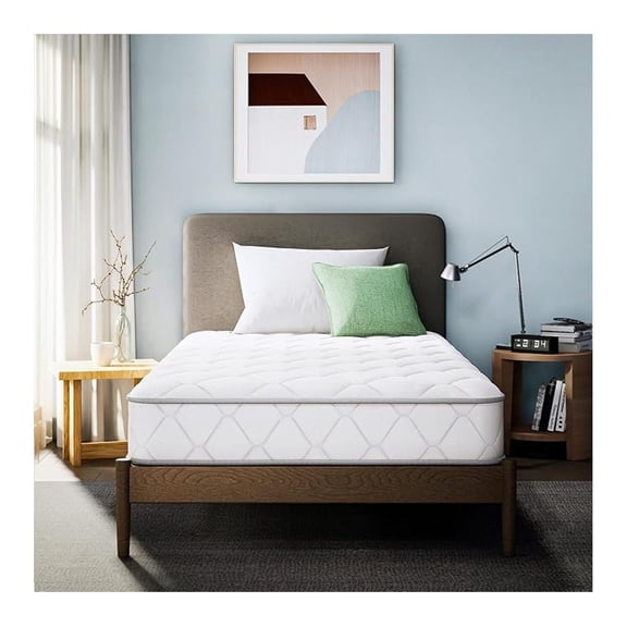 8 Inch Twin Innerspring Mattress Gel Memory Foam and Spring Mattress in a Box Medium Firm Certified Foam (Twin, 8in)