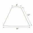 thumbnail image 3 of Aspen Creative Corporation 16'' Cotton Empire Lamp Shade, 3 of 4